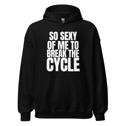 Empowering unisex statement hoodie for cycle breakers. Soft, warm and made to celebrate personal growth, stronger choices and rewriting your story.