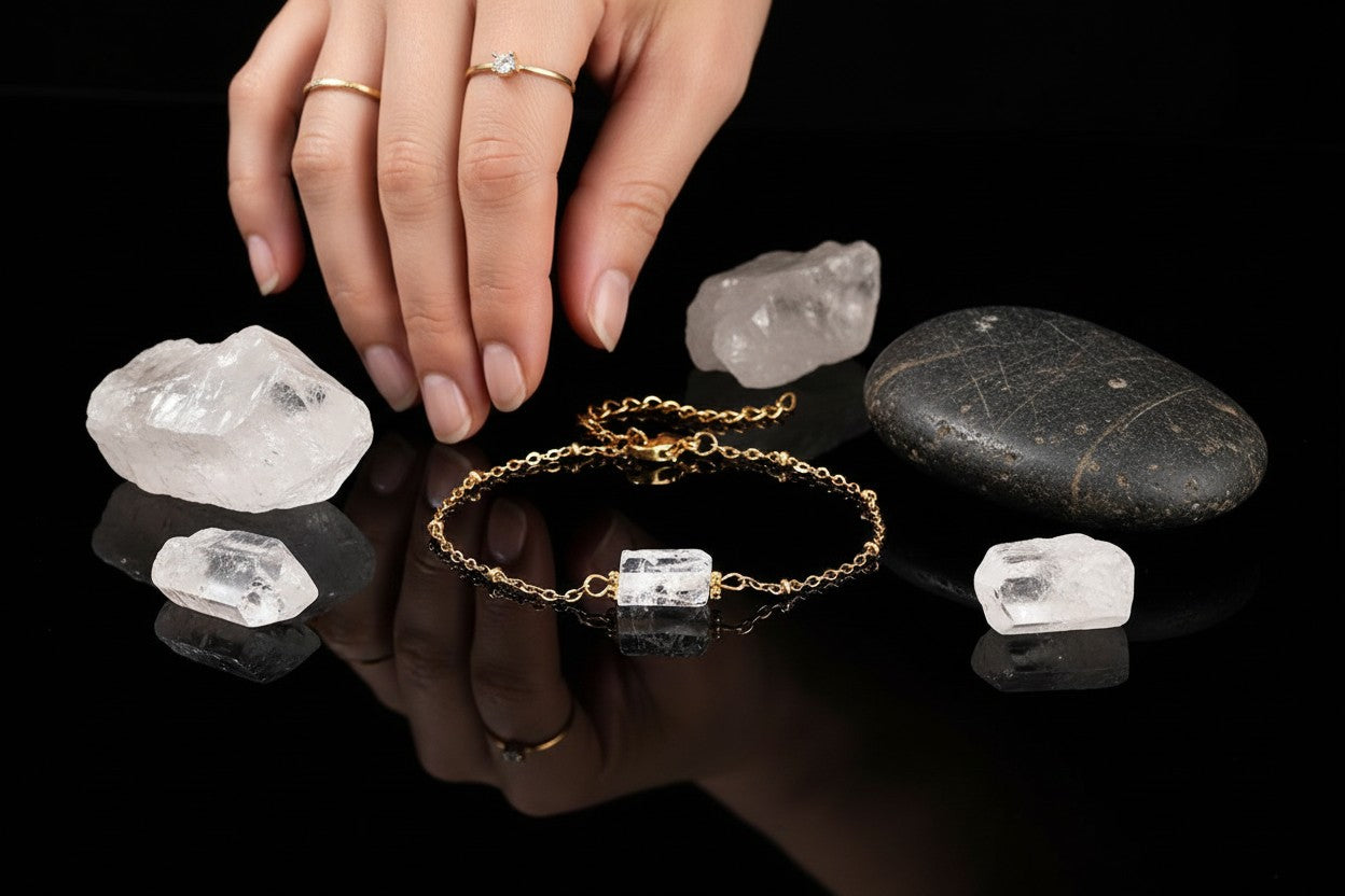 CLEAR QUARTZ BRACELET