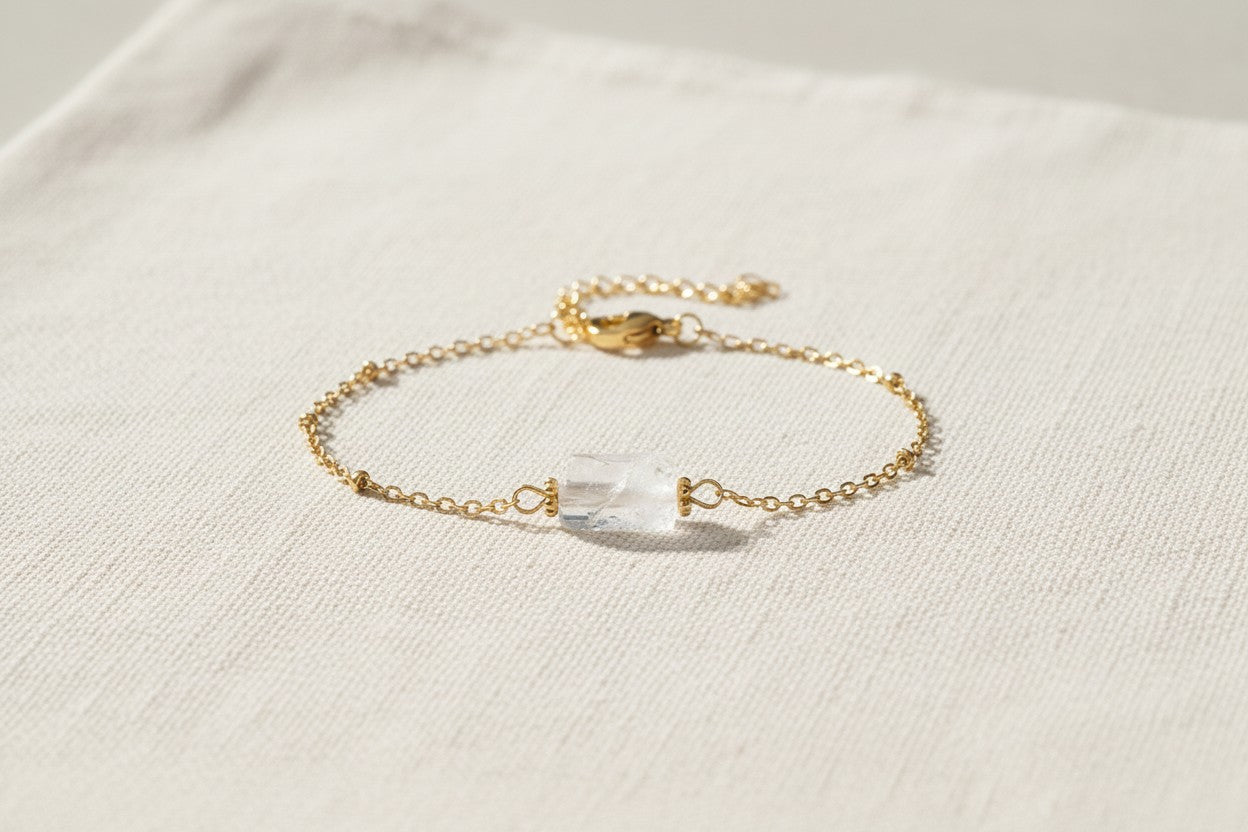 CLEAR QUARTZ BRACELET