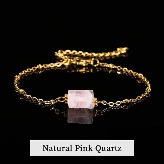 Natural Rose Quartz Bracelet for self-love and compassion. A meaningful everyday reminder to choose yourself with intention. Premium quality & timeless design.