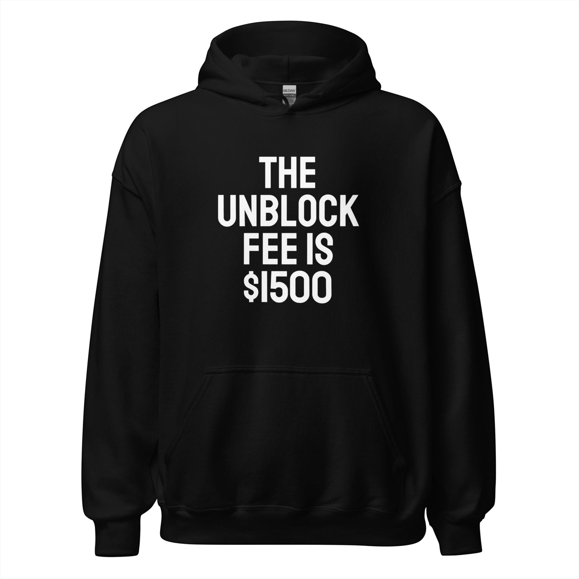 Unisex statement hoodie with expensive energy. Soft, warm and made for anyone whose boundaries no longer include discounts, free trials or easy access.