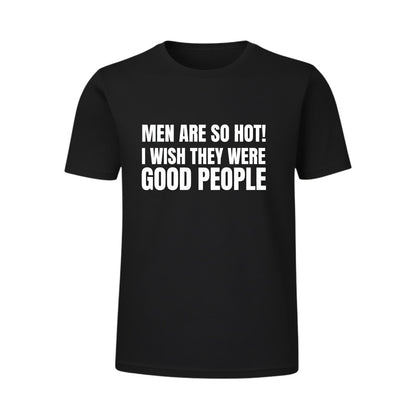 Schwarzes spiritualsavagee Unisex-T-Shirt aus Baumwolle mit weißem, humorvollem Statement-Aufdruck auf der Vorderseite.